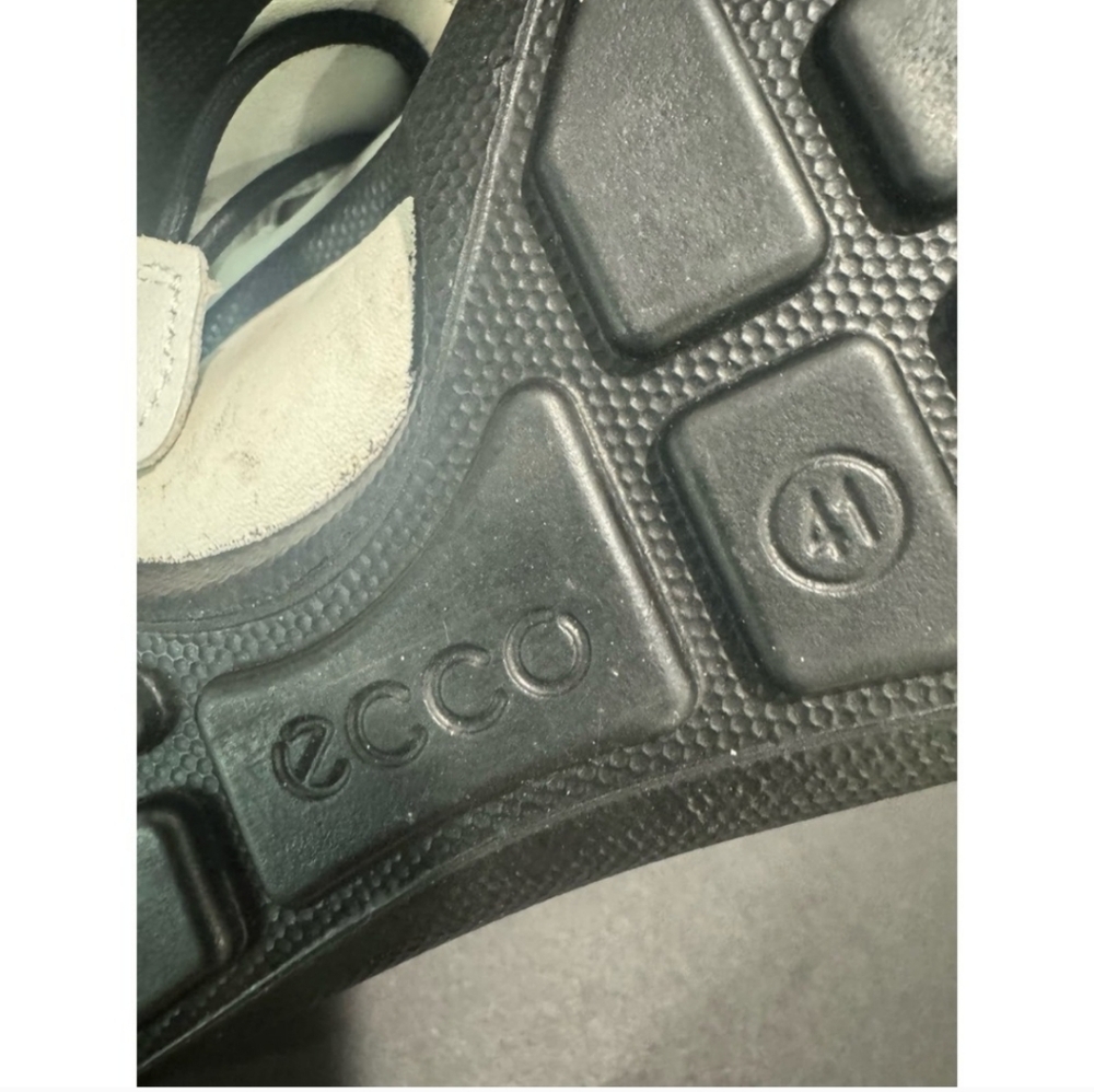 Ecco Leather Sandals Toggle Shoes Womens EU 41 Ghillie Comfort Strap - Picture 12 of 12